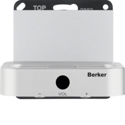 28837003 Docking station Berker K.5, aluminium,  matt,  lacquered