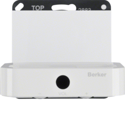 28837009 Docking station Berker K.1, polar white glossy