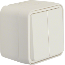 30753502 Series switch surface-mounted Berker W.1, polar white matt