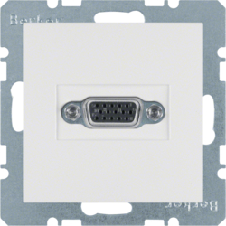 3315401909 VGA socket outlet Berker S.1/B.3/B.7, polar white matt