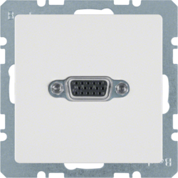 3315406089 VGA Steckdose Berker Q.1/Q.3/Q.7/Q.9, polarweiß samt