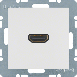 3315421909 High definition socket outlet Berker S.1/B.3/B.7, polar white matt