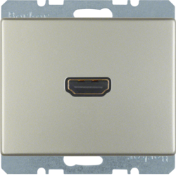 3315429004 High definition socket outlet Berker Arsys,  stainless steel matt,  lacquered
