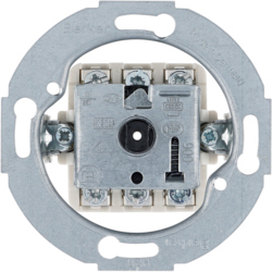 383800 Group spring-return push-button 2pole,  isolated input terminals with neutral-position,  Serie 1930/Glas/R.classic