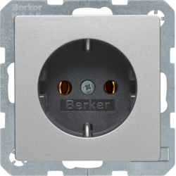 41436084 SCHUKO socket outlet with screw-in lift terminals,  Berker Q.1/Q.3/Q.7/Q.9