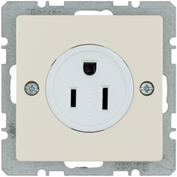 41666082 Socket outlet with earthing contact USA/CANADA NEMA 5-15 R with screw terminals