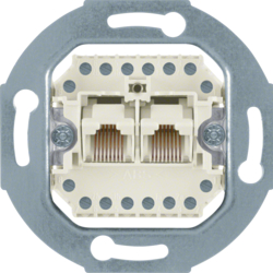 4539 FCC socket outlet,  8 /8-pole,  cat.3 Communication technology,  white