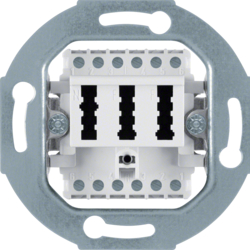 454409 TAE socket outlet 2x6/6 NFF Communication technology,  polar white matt