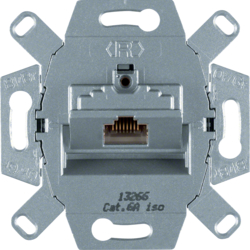 4586 FCC socket outlet 8pole shielded,  cat.6A iso Communication technology