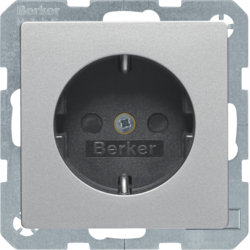 47236084 SCHUKO socket outlet with enhanced touch protection,  Berker Q.1/Q.3/Q.7/Q.9
