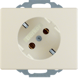 47280002 SCHUKO socket outlet 45° Berker Arsys,  white glossy