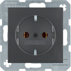 47431606 SCHUKO socket outlet Berker S.1/B.3/B.7, anthracite,  matt