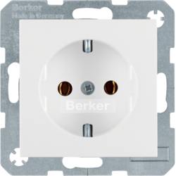 47431909 SCHUKO socket outlet Berker S.1/B.3/B.7, polar white matt