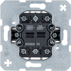 50380802 Series change-over switch/push button,  change-over contact,  isolated input terminals Modul-inserts