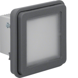 51733535 Insert of LED signal light,  blue lighting surface-mounted/flush-mounted Berker W.1, grey matt