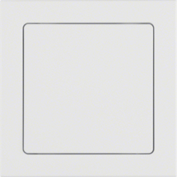 52046099 Mains adapter with frame Berker Q.3, polar white velvety