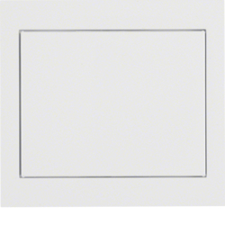 52047009 Mains adapter with frame Berker K.1, polar white glossy