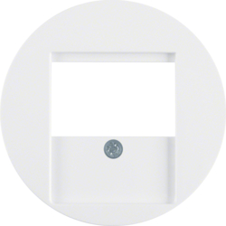 6810332089 Centre plate with TDO cut-out polar white glossy