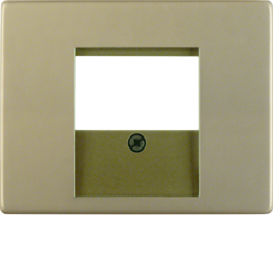 6810340001 Centre plate with TDO cut-out Berker Arsys,  light bronze matt,  aluminium lacquered