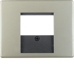 6810340004 Centre plate with TDO cut-out Berker Arsys,  stainless steel,  metal matt finish