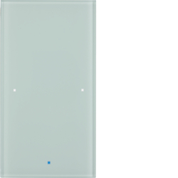 75141830 KNX Glass sensor 1gang comfort with integral bus coupling unit,  KNX - Berker TS Sensor,  glass polar white