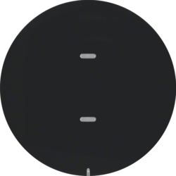 75161865 1gang for push-button module with clear lens,  black glossy