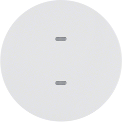75161869 1gang for push-button module with clear lens,  polar white glossy