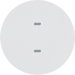 75161869 1gang for push-button module with clear lens,  polar white glossy