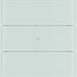 75163090 B.IQ push-button 3gang KNX - Berker B.IQ,  glass polar white