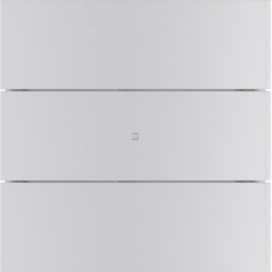 75163094 B.IQ push-button 3gang KNX - Berker B.IQ,  Aluminium,  aluminium anodised