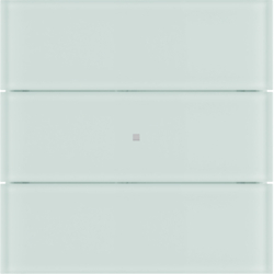 75163590 B.IQ push-button 3gang comfort KNX - Berker B.IQ,  glass polar white