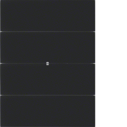 75168692 B.IQ Tastsensor 4fach für Lichtszenen KNX - Berker B.IQ,  Glas schwarz
