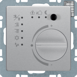 75441124 KNX thermostat with setting knob,  with integral bus coupling unit,  KNX - Berker Q.1/Q.3