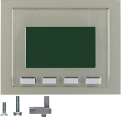 75860073 Info display Stainless steel,  metal matt finish