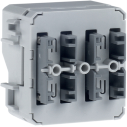 80141200 Push-button module 1gang surface-mounted/flush-mounted with integral bus coupling unit,  KNX - Berker W.1