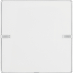 80141329 Push-button 1gang with labelling field,  and RGB LED,  with integrated temperature sensor,  KNX - Berker Q.1/Q.3, polar white