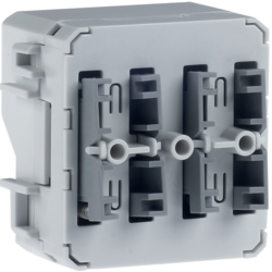 80141400 Push-button module 2gang surface-mounted/flush-mounted with integral bus coupling unit,  KNX - Berker W.1