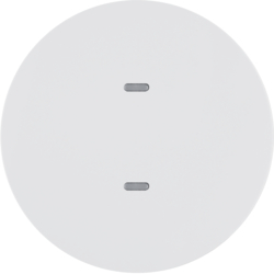 80161869 Push-button 1gang and RGB LED,  with integrated temperature sensor,  KNX - Berker R.1/R.3/Serie 1930/R.classic,  polar white glossy