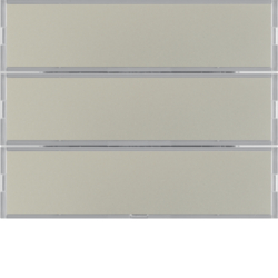 80163773 Push-button 3gang with labelling fields,  and RGB LED,  with integrated temperature sensor,  KNX - Berker K.1/K.5, stainless steel