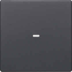 80960226 Cover for 1gang for push-button module with clear lens,  KNX - Berker Q.1/Q.3, anthracite velvety,  lacquered