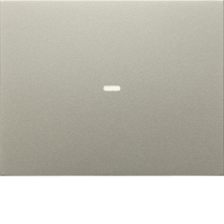 80960273 Cover for 1gang for push-button module with clear lens,  KNX - Berker K.1/K.5, stainless steel matt,  lacquered