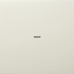 80960282 Cover for 1gang for push-button module with clear lens,  KNX - Berker S.1/B.3/B.7, white glossy