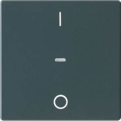 80962226 Cover for 1gang for push-button module with clear lens,  KNX - Berker Q.1/Q.3, anthracite velvety,  lacquered