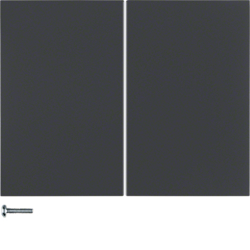 85142175 Button 2gang Berker K.1, anthracite matt,  lacquered