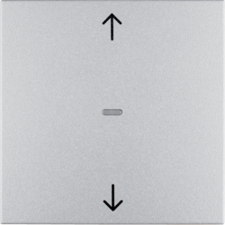 85245183 KNX radio blind button quicklink aluminium,  matt,  lacquered