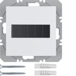 85655189 KNX radio wall-transmitter 1gang flat solar quicklink Berker S.1/B.3/B.7, polar white glossy