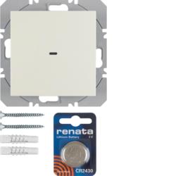 85655282 KNX radio wall-transmitter 1gang flat quicklink Berker S.1/B.3/B.7, white glossy