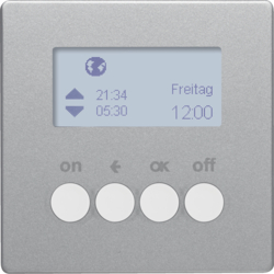 85745224 KNX radio timer quicklink with display,  Berker Q.1/Q.3/Q.7/Q.9