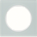 10112209 Frame 1gang Berker R.3, glass polar white
