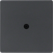 10196086 Centre plate for cable outlet Berker Q.1/Q.3/Q.7/Q.9, anthracite velvety,  lacquered